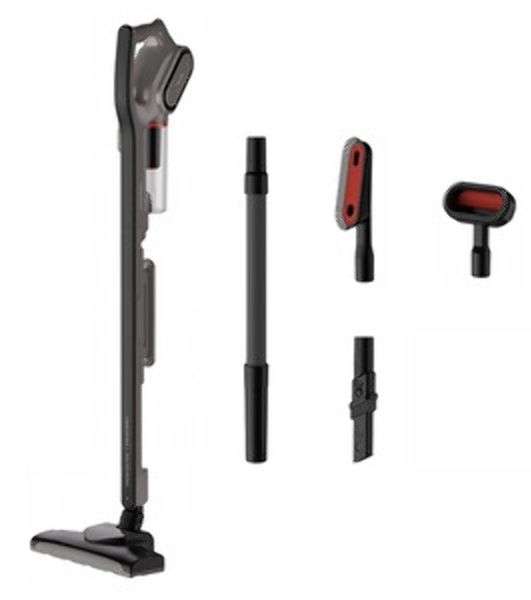 Пылесос вертикальный DEERMA Combo DX700S серый/черный, питание от сети, 210 Вт, уборка сухая, пылесборник 0.8 л