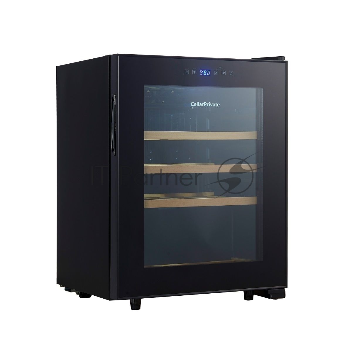 Винный шкаф Cellar Private CP023 черный, 60 л, 1 отсек, 23 бут.