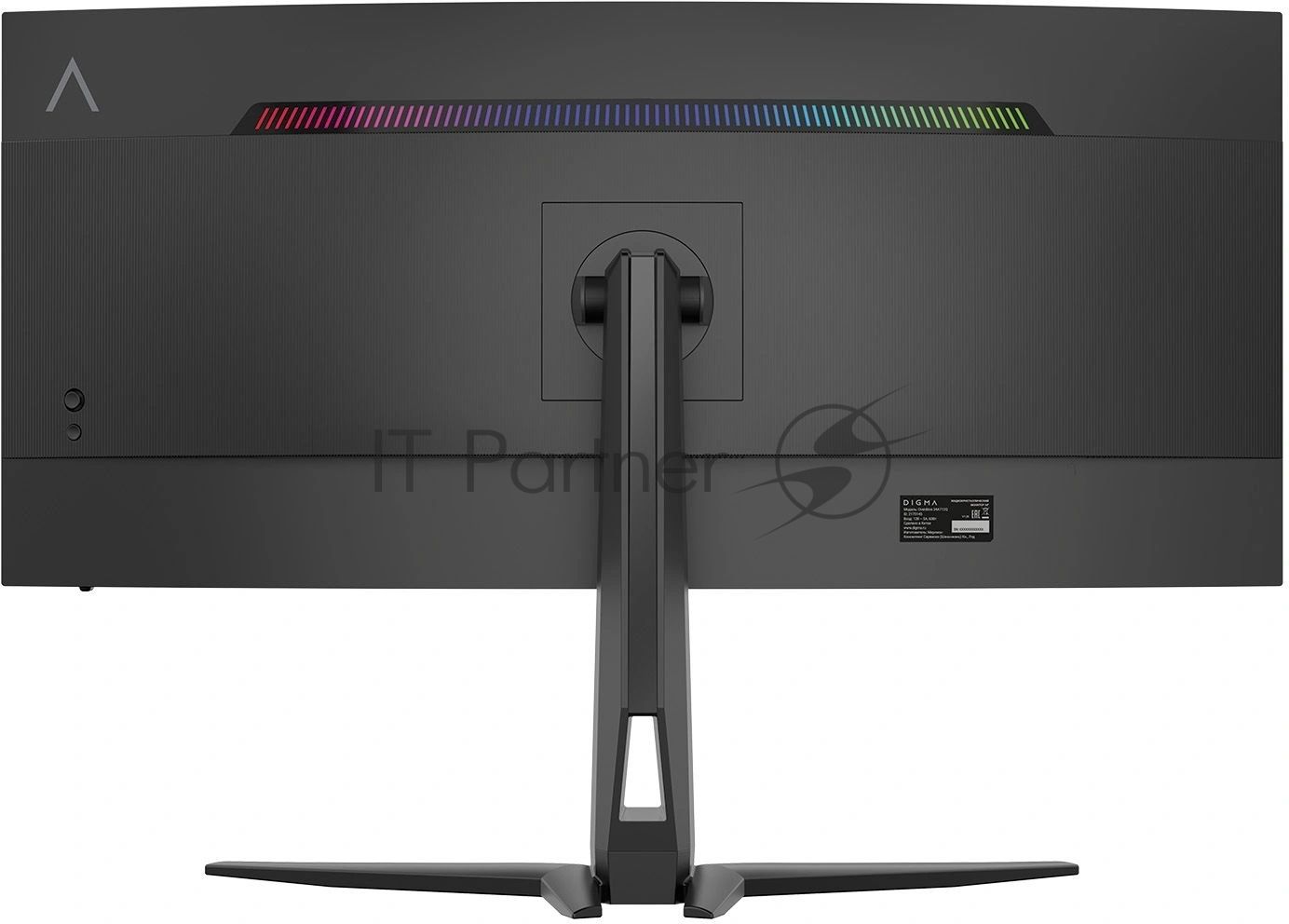 Монитор 34" Digma Overdrive 34A712Q VA 3440x1440, 200 Гц, 1 мс, 21:9, 450 кд/м², изогнутый 1500R, 2xHDMI, 2xDisplayPort, Adaptive-Sync, HDR, Flicker Free, Low Blue Light, черный