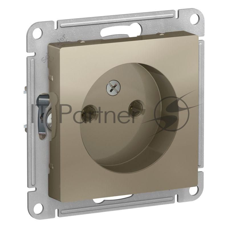 Механизм розетки 1-м СП AtlasDesign без заземл. 16А шампань SchE ATN000541