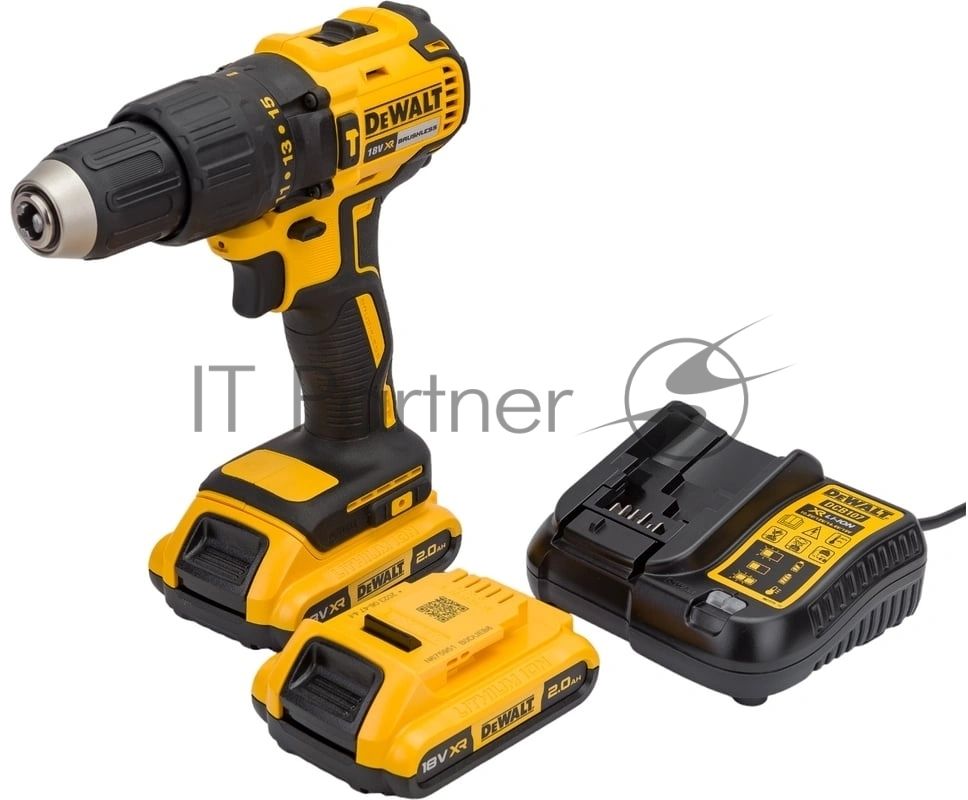 Дрель Dewalt Акку. удар. бесщеточная, 18В, 2 б DCD778D2T-QW
