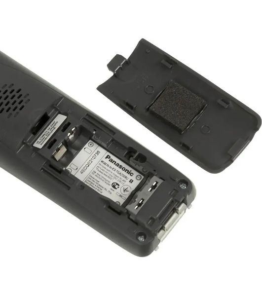 Телефон беспроводной (DECT) Panasonic KX-TG2511RUS (серебристый) АОН, Caller ID,спикерфон на трубке,переход в Эко режим одним нажатием