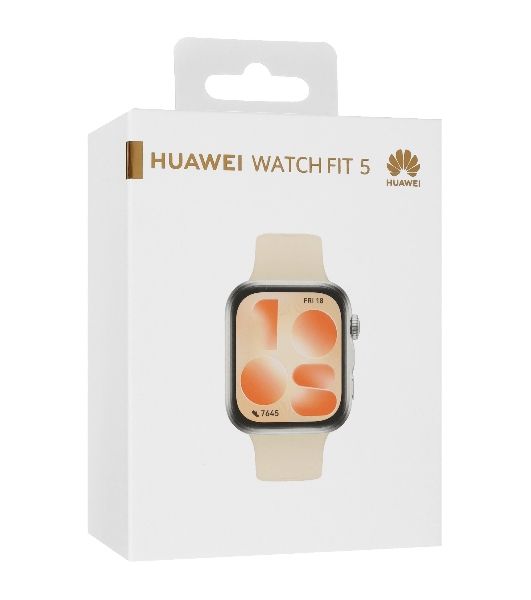 Смарт-часы HUAWEI Watch FIT 5 NKI-B19, 1.82", AMOLED, Bluetooth, NFC, IP6X, белый/серебристый
