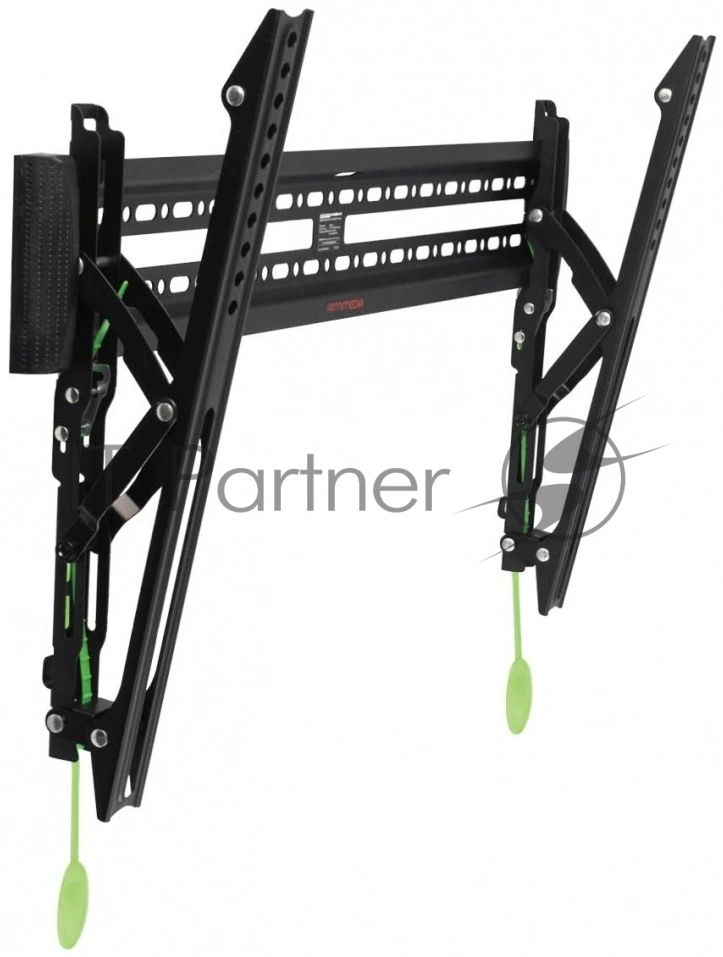 Кронштейн Arm media PLASMA-12 черный Кр. стал. наст. для TV 35"-75", max 60 кг, 1 ст св., нак. 0°-12° от ст. 37 мм, max VESA 600x400 мм.