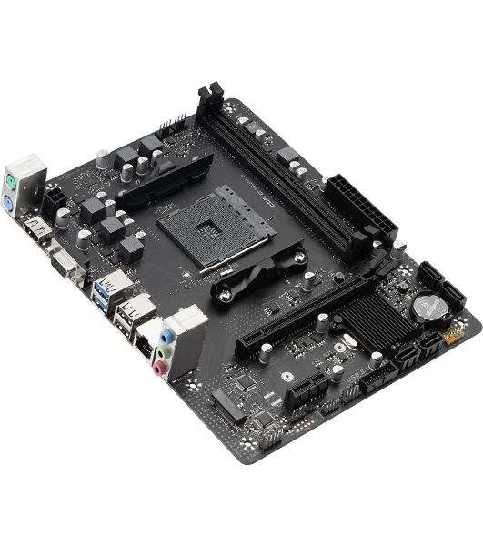Материнская плата CBR B550M OEM, AM4, AMD B550, 2xDDR4, 4xSATA, 1xM.2, 1xPCIe 4.0 x16, 1xPCIe x1, 1xVGA, 1xHDMI, 1x1Gb LAN, 2xUSB-A 5Gbps, 4xUSB-A 2.0, 3x3.5 мм, 7.1, mATX