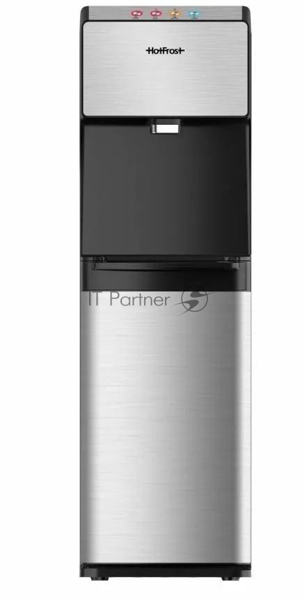Кулер для воды Hotfrost V450ASM, нижняя загрузка, нагрев 90 °С, охлаждение 10 °С, черный/серебристый