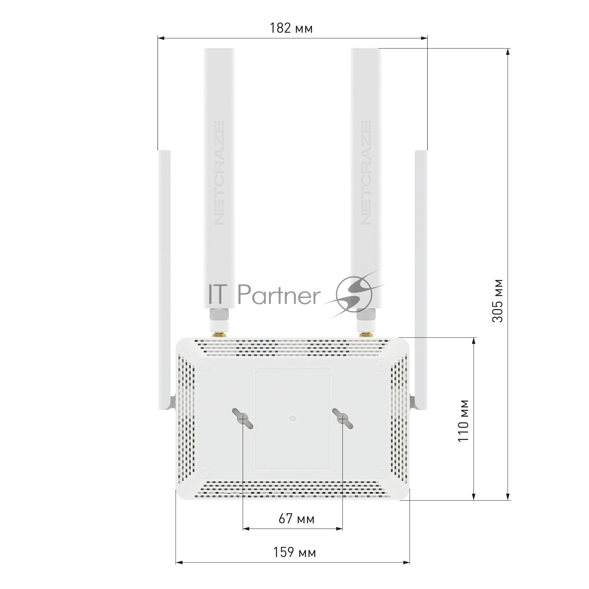 Интернет-центр Netcraze Explorer 4G (NC-4910) с модемом 4G, Mesh Wi-Fi 5 AC1200 и 4-портовым Smart-коммутатором
