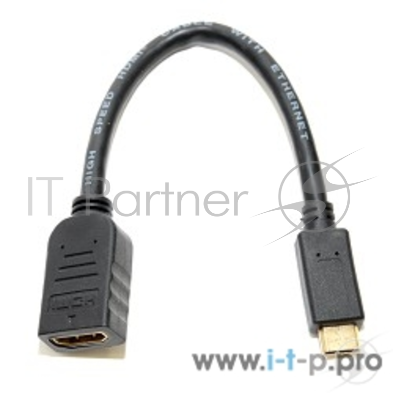 Переходник 5bites Кабель-5bites Адаптер BC-HDC2A1 HDMI F / mini HDMI M 1.4B, зол.разъемы