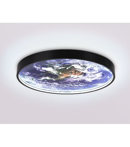 Настенно-потолочный светодиодный светильник Ambrella light FW11133 BK черный 25W LED 3000-6400K D400*38