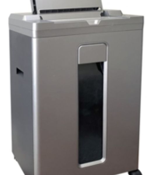 Шредер Office Kit SA200 (1,9х10) серый/черный с автоподачей (секр.P-5) фрагменты 200лист. 23лтр. пл.карты