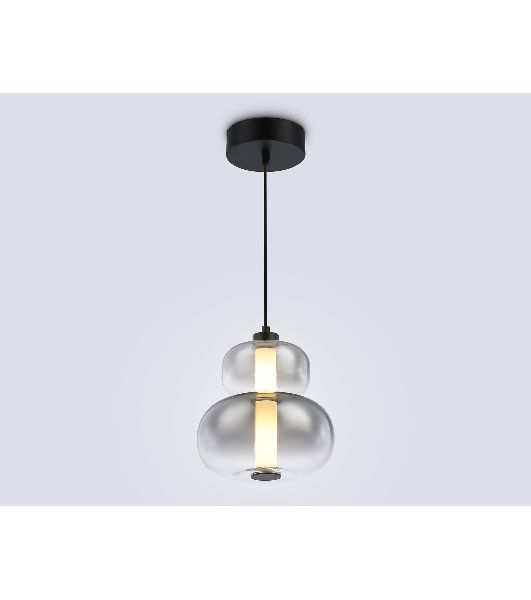 Подвесной светодиодный светильник Ambrella light LH11052 BK/SM черный/дымчатый 12W 3000K D230*265