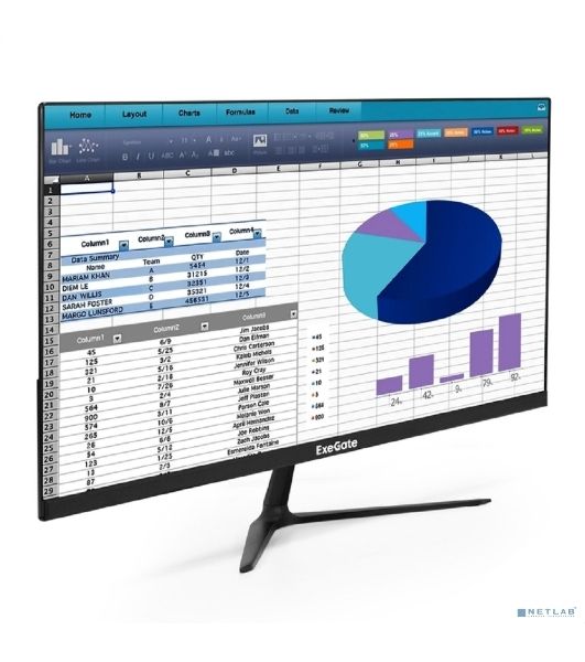 Монитор LCD ExeGate 23.8" EP2400TA черный IPS 1920x1080 100Hz 5ms 16:9 250cd 1000:1 178/178 D-Sub HDMI2.0 DisplayPort AudioOut встроенный БП FreeSync Flicker-free VESA EX300349RUS