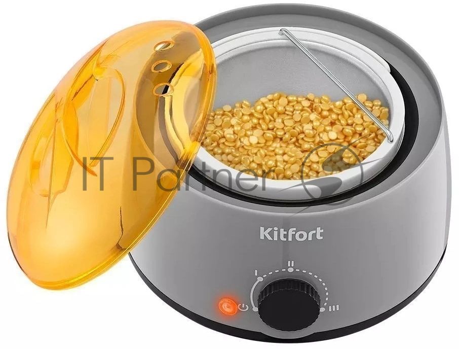 Воскоплав Kitfort КТ-3148 для тела 500мл 1предм. 100Вт серый/оранжевый