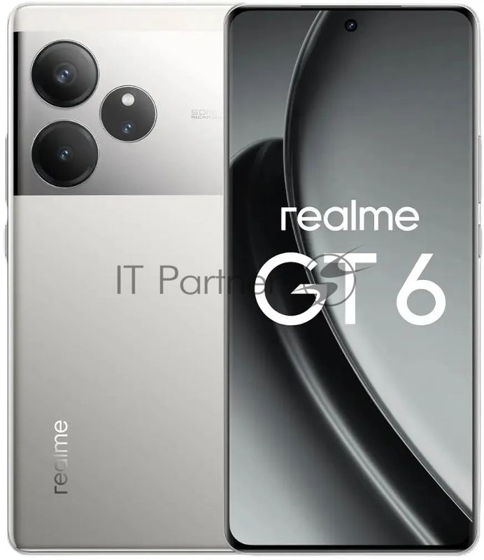 Смартфон Realme GT6 5G, 12/256Gb, серебристый