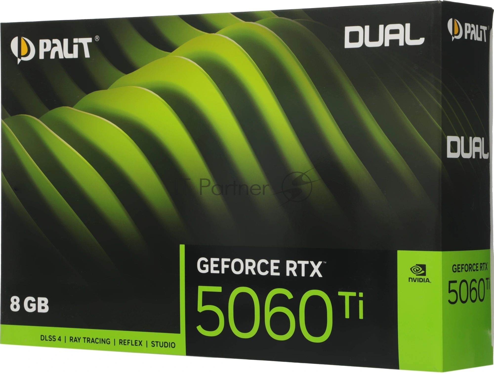 Видеокарта Palit GeForce RTX 5060 Ti DUAL, 8 GB GDDR7, 128 bit, 3xDisplayPort, HDMI, GPU 2407 MHz