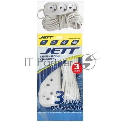 Удлинитель  ДЖЕТТ РС-3 без з/м, 3р*3м ( провод ШВВП ) (60шт) 155-073