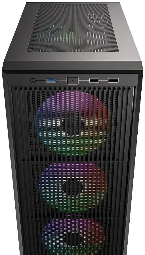 Корпус Case ID-Cooling WARE 310 ARGB Black ATX/ win TG/ 4 fans/ Type C/ CPU 160mm/ GPU 320mm/ no PSU