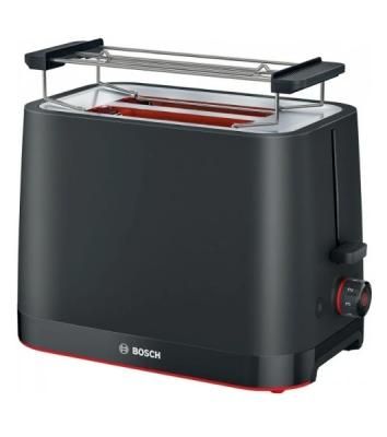 Тостер Bosch TAT3M123 чёрный, 2 слота