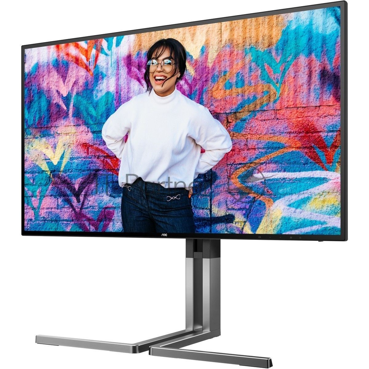 Монитор 27" AOC U27U3CV Nano IPS 3840x2160, 60 Гц (75 Гц макс.), 4 мс, 16:9, 400 кд/м², 2×HDMI 2.0, DP 1.4, USB-C (96 Вт PD), USB Hub (4×USB 3.2 Gen2 + 1×USB-C), RJ-45, 3.5 Jack, динамики (2×3 Вт), DisplayHDR 400, Adaptive-Sync, KVM, черный