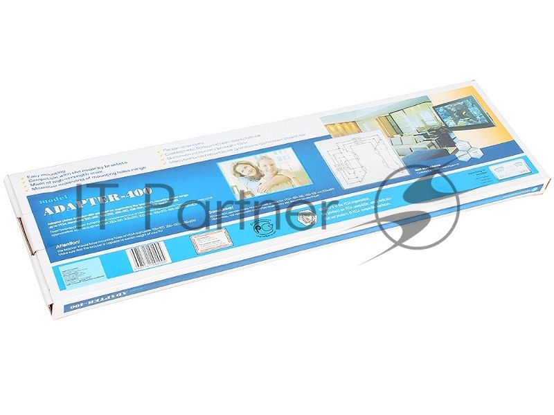 Удлинитель для кронштейнов Kromax ADAPTER-400, аксессуар, расширение до VESA 200/300*200/300/400*200/400*300/400 мм, max 35 кг