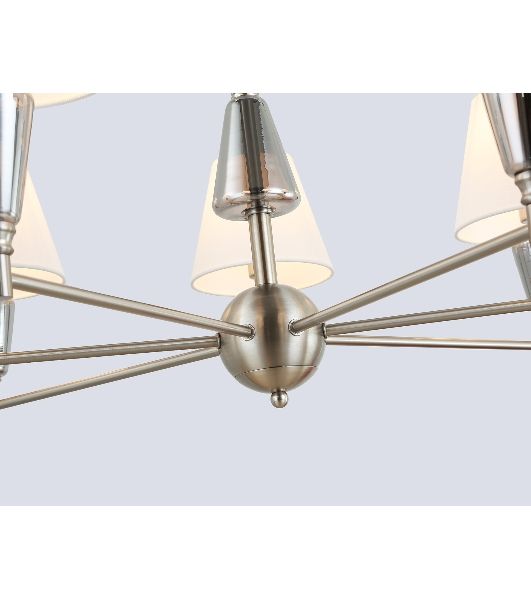 Люстра Ambrella light LH75256/7 SN/FR сатин никель/белый матовый E14*7 max 40W D860*520