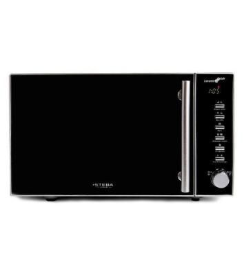 Микроволновая печь Steba MIC 2070 серебристый/черный, 20 л, 800 Вт, переключатели - кнопки, поворотный механизм