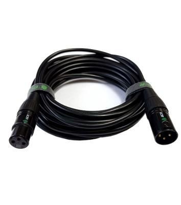 Кабель GCR 15.0m микрофонный XLR M/XLR F , черный, AL case черный, GCR-53376