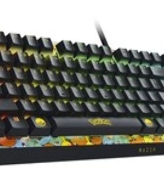 Клавиатура Razer BlackWidow V4 X Green Switch Pokemon Kanto Starters Edition проводная, USB Type-A, желтый