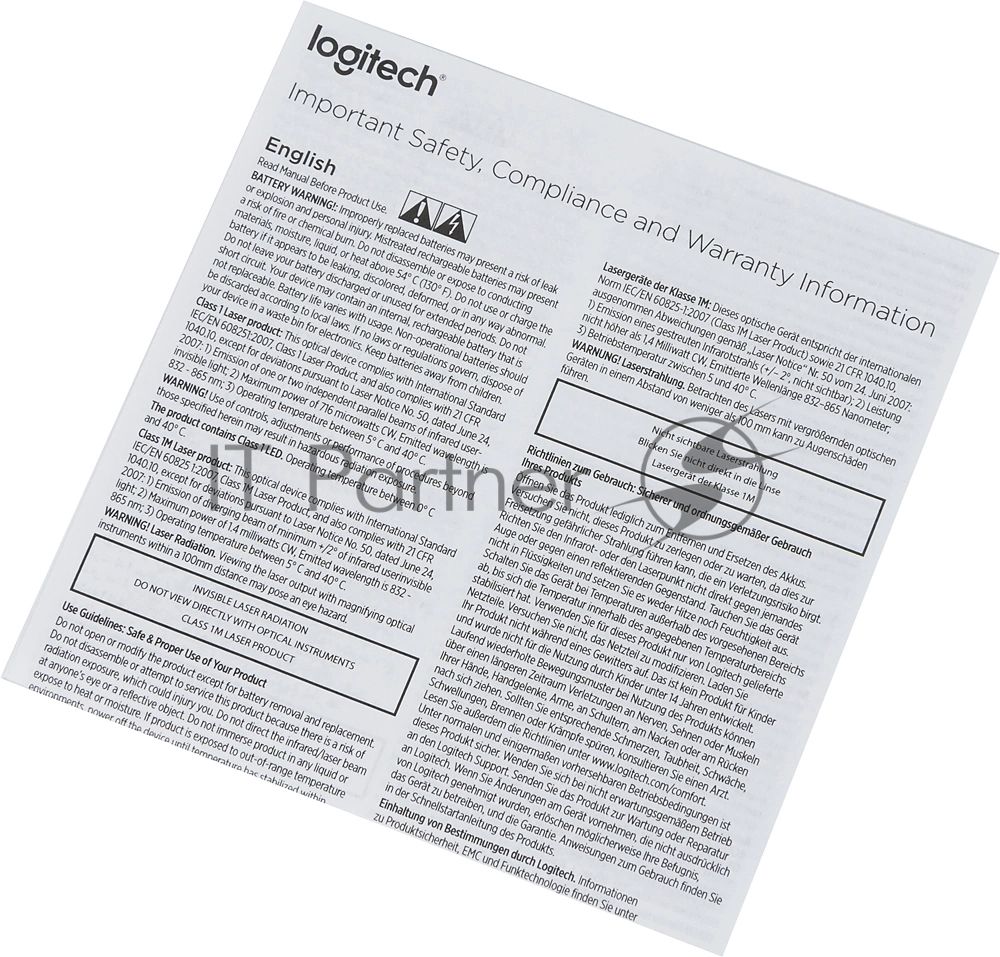 Комплект клавиатура+мышь Logitech MK540 Advanced беспроводной, USB, 1000 DPI, чёрный