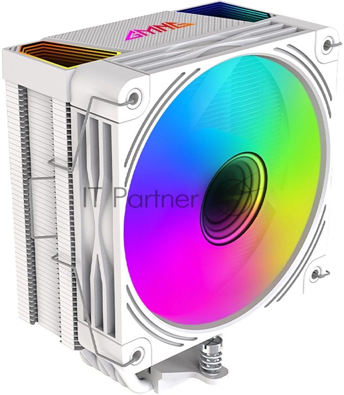 Кулер GMNG GG-CPC220-ARGB2 ARGB белый 120мм алюминий+медь 1600rpm 26db 4-pin 220W 154мм
