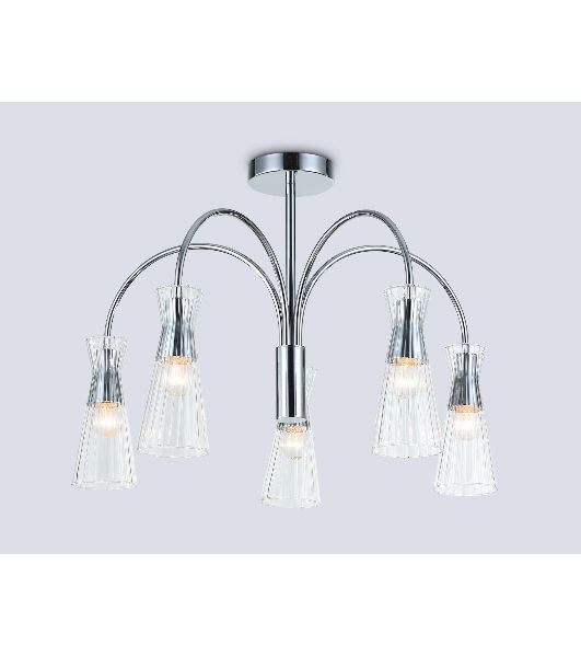 Люстра Ambrella light LH55651/5 СH/CL хром/прозрачный E14*5 max 40W D600*440