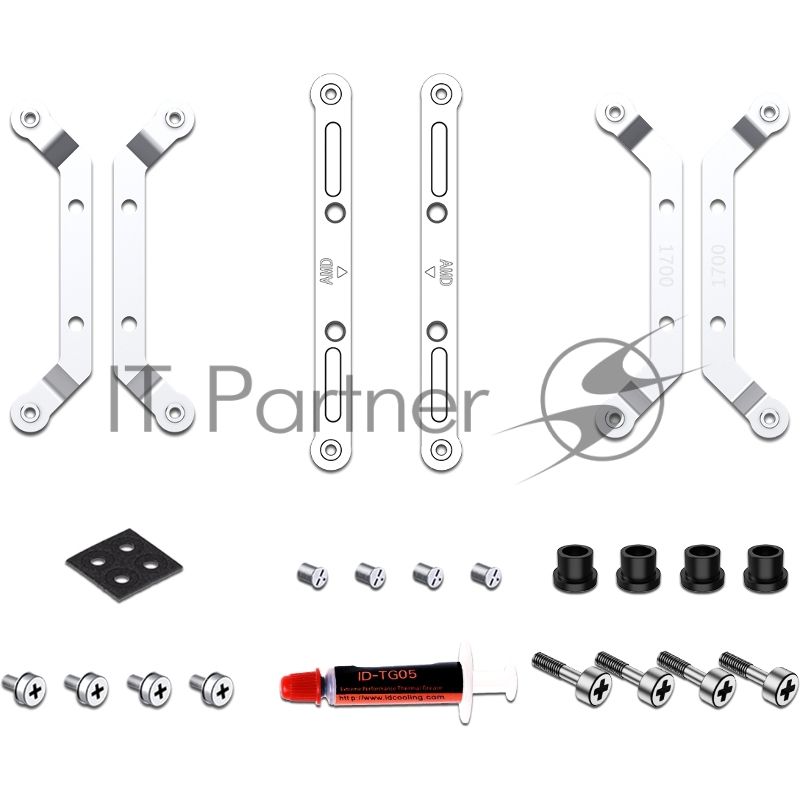 Вентилятор для процессора ID-COOLING IS-40X-V3 Socket AM4/AM5/115x/1200/1700, 92mm, 2800rpm, 35.2 дБ, 95W, PWM 4-pin, Al-Cu (IS-40X-V3 WHITE)