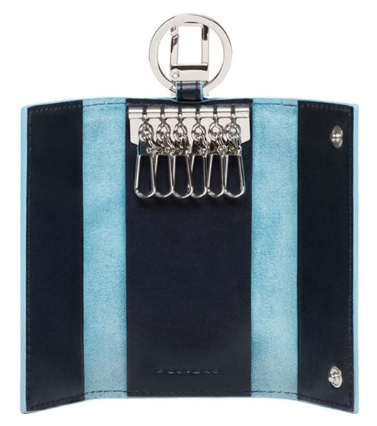 Ключница Piquadro Blue Square PC1397B2/BLU2 синий натур.кожа