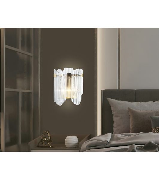 Настенный светильник Ambrella light LH31257/2 BS/CL латунь/прозрачный E14*2 max 40W 220*150*270