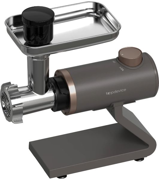 Мясорубка электрическая Topdevice TDMG100 капучиновый, 2000 Вт, 3 кг/мин, реверс, насадки - 7