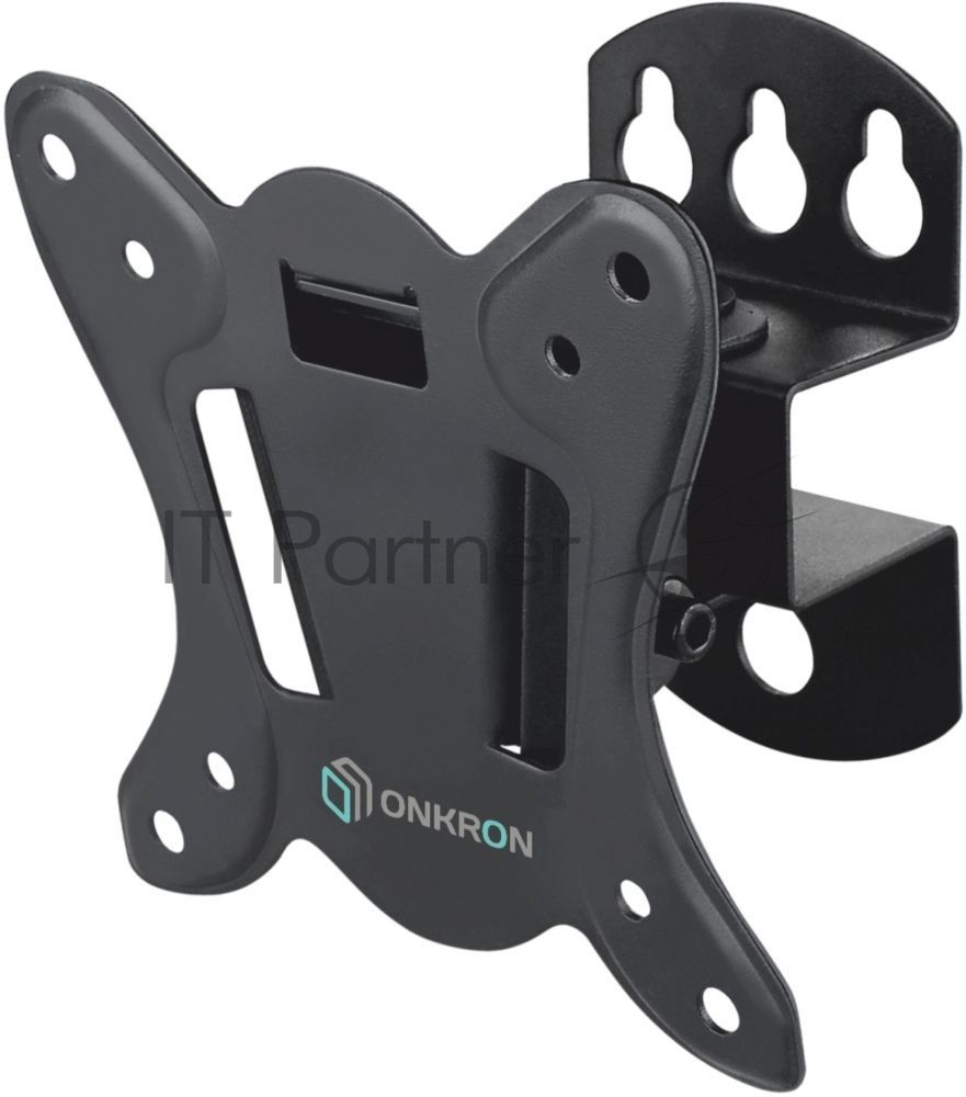Кронштейн ONKRON Кронштейн ONKRON 17-27'' макс 100*100 мм, наклон -+ 8º, поворот: 45°, от стены 85 мм, макс вес 25кг, черный