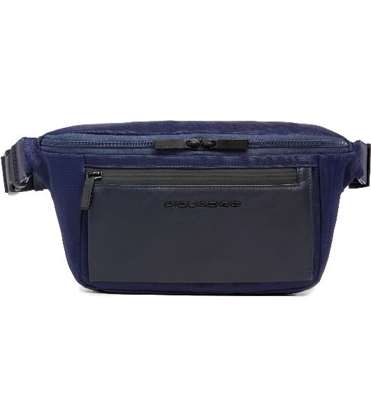 Сумка на пояс Piquadro Orion CA2174S136/BLU синий ткань/натур.кожа