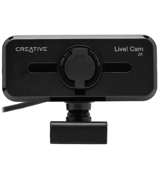 Веб-камера Creative Live! Cam Sync V3 2560x1440, 30 кадр/с, USB, микрофон, шторка приватности, автофокус, крепление на мониторе