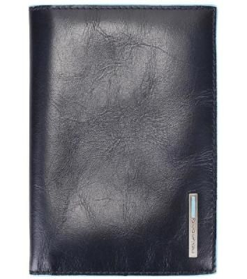 Обложка для паспорта Piquadro Blue Square PP5255B2/BLU2 синий натур.кожа