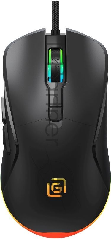 Мышь проводная Oklick 750G черный, 7200 dpi, USB, кнопки - 5