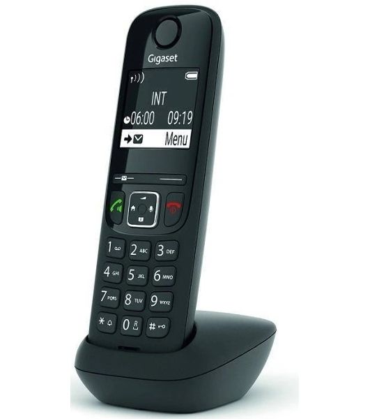 Дополнительная трубка Dect Gigaset AS690HX черный для AS690