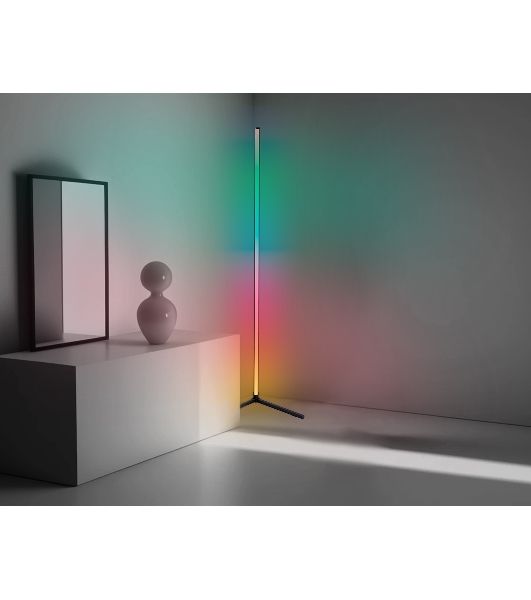 Светильник Ambrella light FL8022 BK черный LED 15W RGB D32*1250 (ПДУ РАДИО 2.4G)