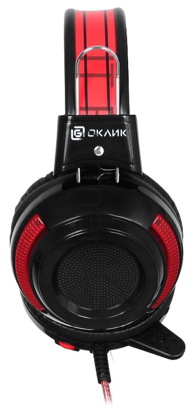 Проводные наушники Oklick HS-G300 черный/красный, полноразмерные, Jack 3.5 мм