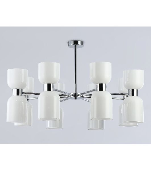 Люстра Ambrella light LH56085/16 СH/FR хром/белый матовый E14*16 max 40W D860*510