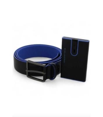 Ремень мужской Piquadro Blue Square CUBOX15B2R/N черный натур.кожа