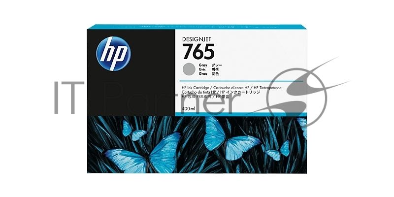 Картридж струйный HP 765 (F9J53A) серый для HP Designjet T7200 (400мл)