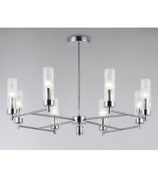 Люстра Ambrella light LH55152/8 CH/CL хром/прозрачный E14/8 max 40W D765*520