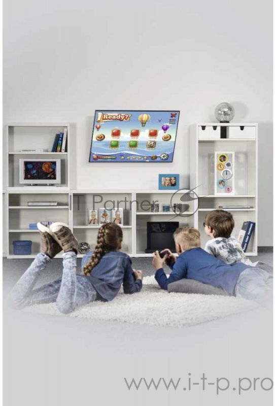 Кронштейн для телевизора Hama H-118069 черный 32"-65" макс.35кг настенный фиксированный