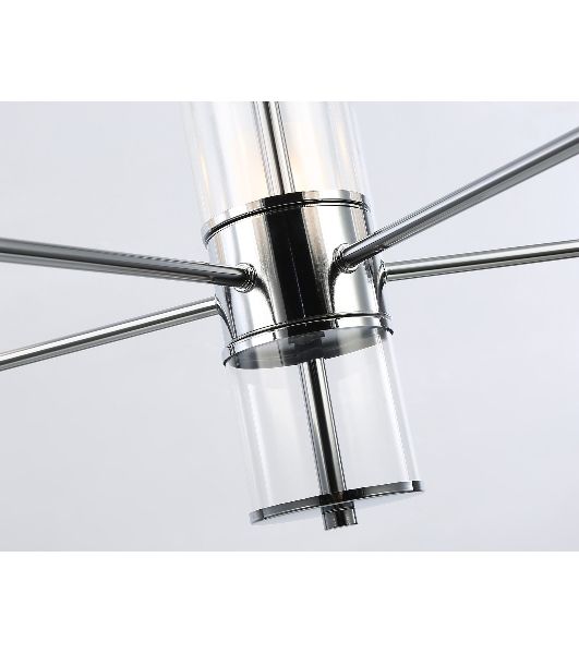 Люстра Ambrella light LH56001/5 СH/FR хром/белый матовый E14*5 max 40W D640*1260