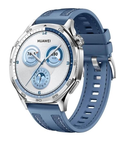 Умные часы Huawei Watch GT 5, 1.43" AMOLED, Bluetooth, NFC, GPS, IP69K, синий